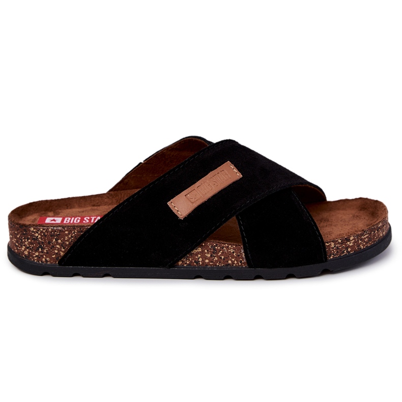 Muške udobne papuče Big Star JJ176005 crne crno