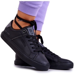 Kožne tenisice Big Star JJ274214 Crne crna