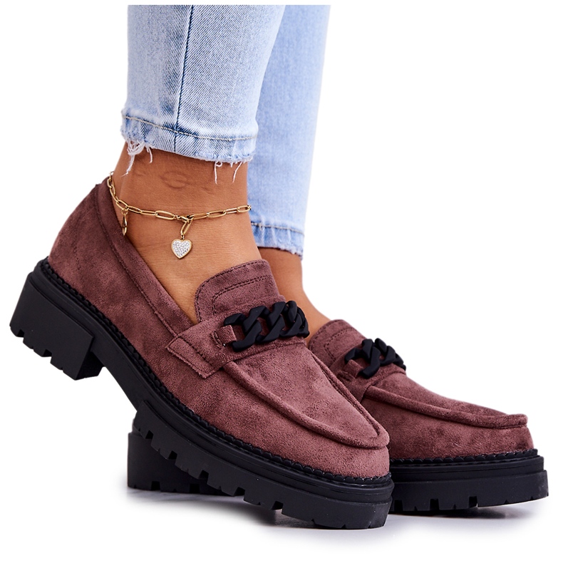 Mokasine od antilopa La.Fi Brown Sapphira smeđa