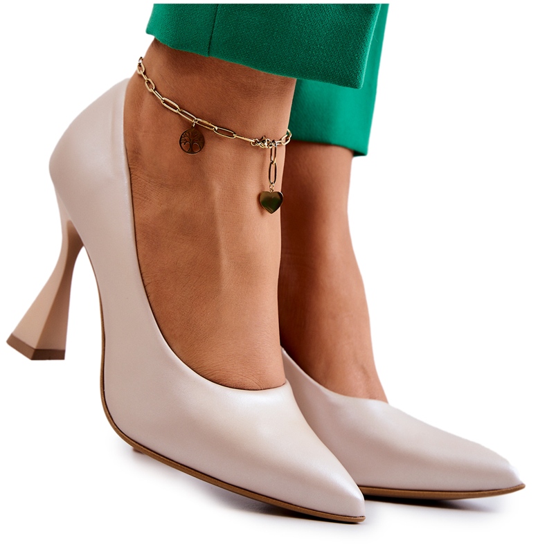 Lewski Shoes Modne kožne cipele Lewski cipele 3181 bež