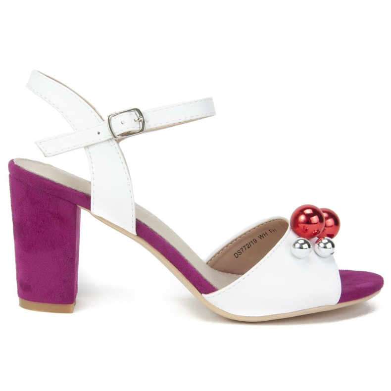 Filippo DS772 / 19 Wh Fh bijele sandale bijela ružičasta