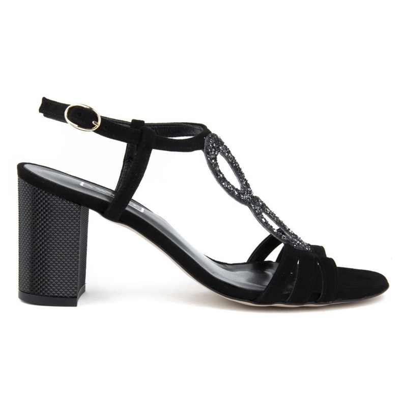 Sandale Filippo 1453 crne antilop crno