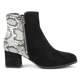 Čizme Filippo DBT977 / 19 Bk Gr crno sive crna