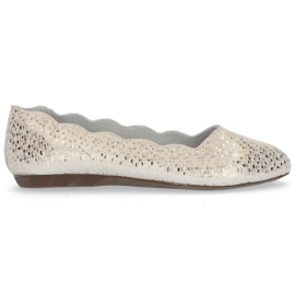 Kožne balerinke Filippo DP1336 / 20 Go zlatne zlatni žuta boja