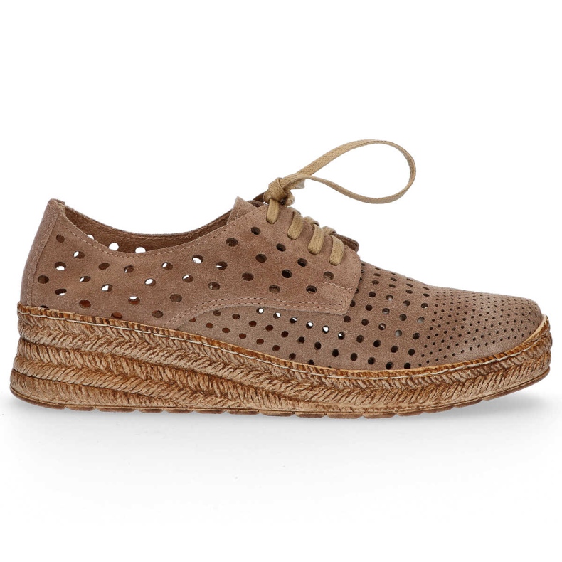 Cipele Filippo 20071 Velor Taupe smeđa