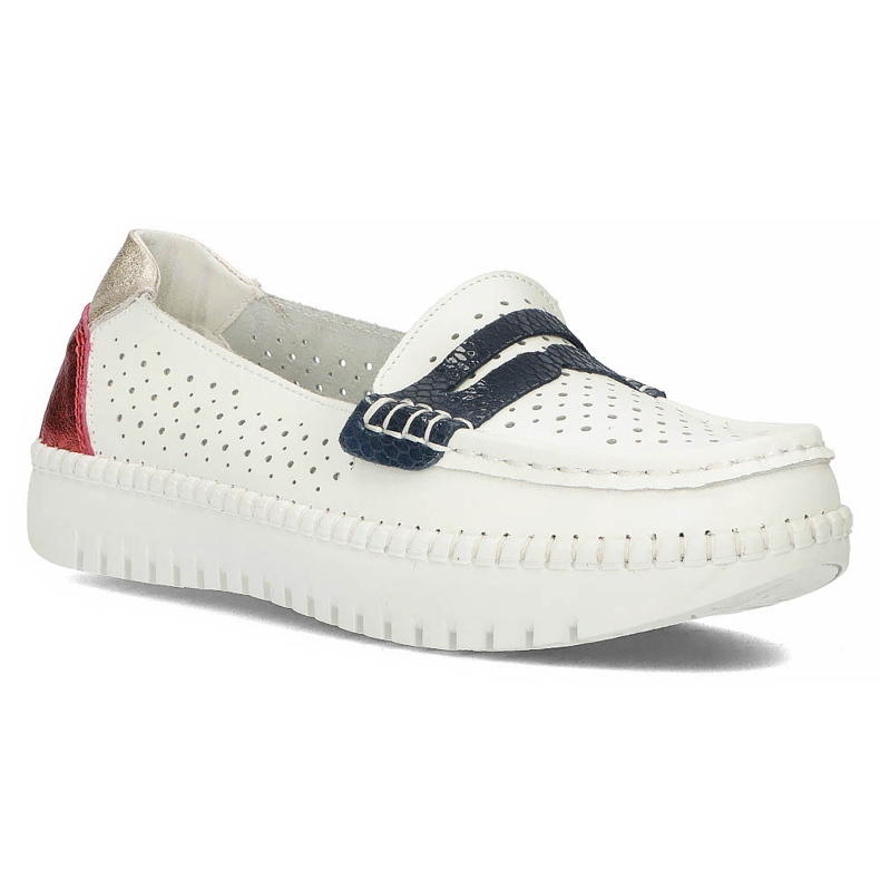 Kožne cipele Filippo DP1413 / 20 Wh bijele bijela