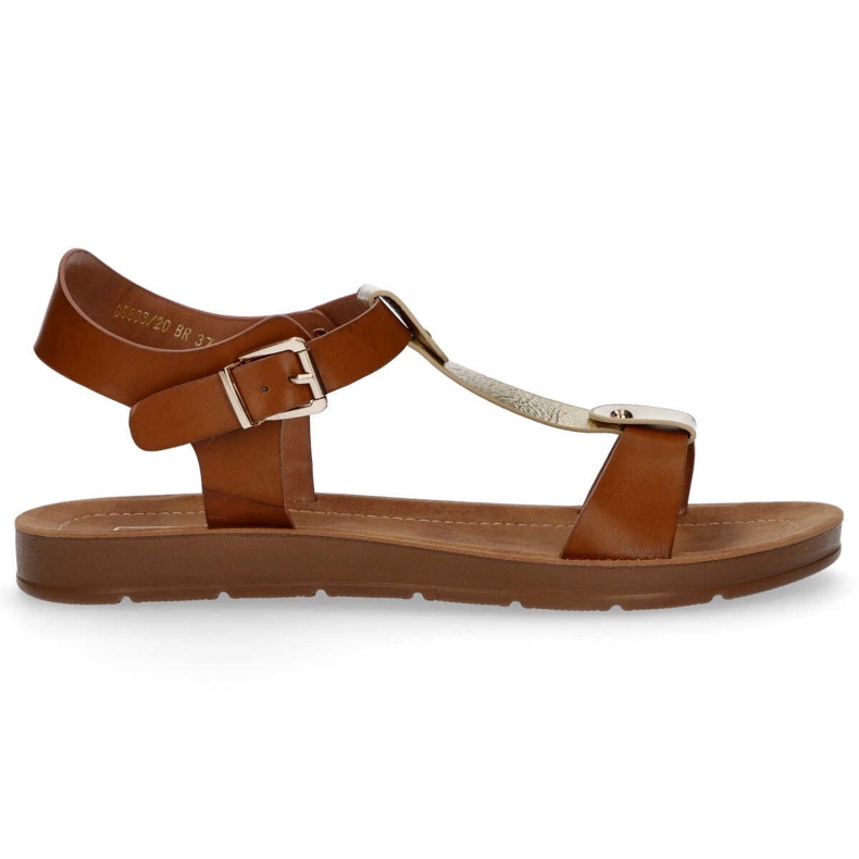 Filippo DS105 / 20 Br smeđe sandale smeđa žuta boja