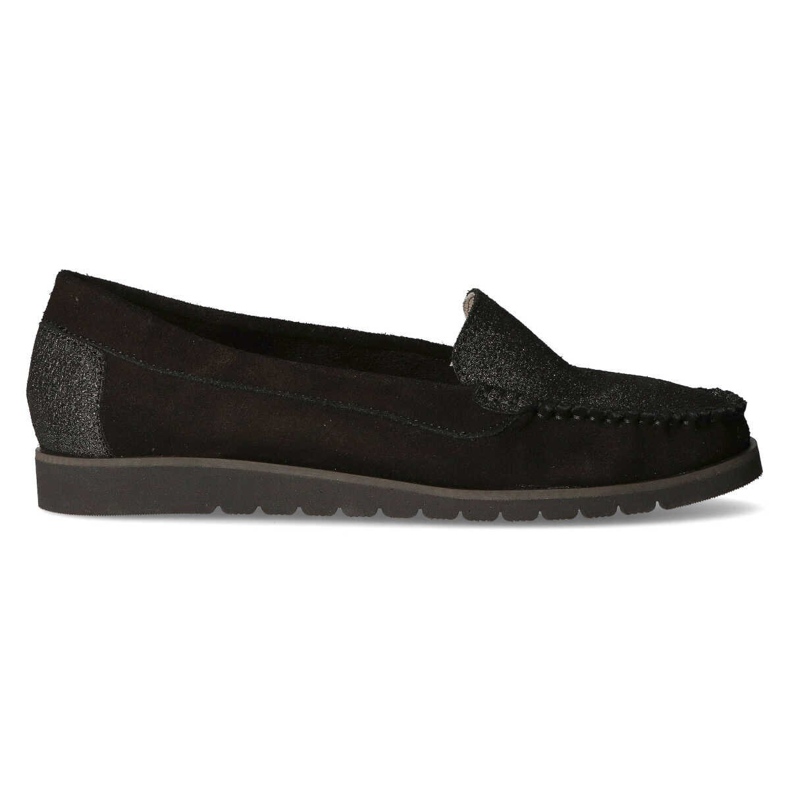 Filippo 10065 loaferice crne + srebrni glitter crno
