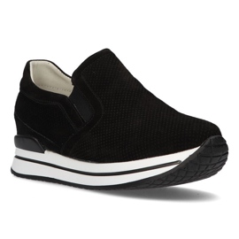 Kožne tenisice Filippo DP1512 / 21 Bk crne crna