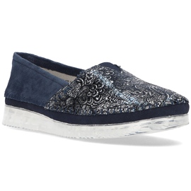 Kožne cipele Filippo DP2147 / 21 Nv tamnoplave tamnoplava višebojan