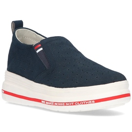 Kožne cipele Filippo DP2009 / 21 Nv tamnoplave tamnoplava