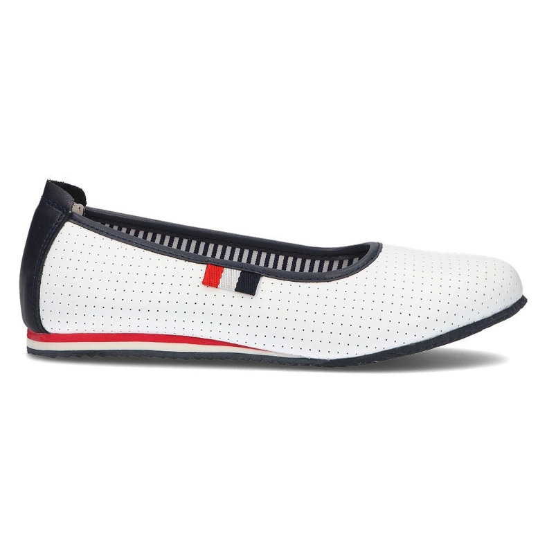 Kožne balerinke Filippo DP2171 / 21 Wh bijele bijela
