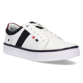 Kožne cipele Filippo MP2330 / 21 Wh bijele bijela