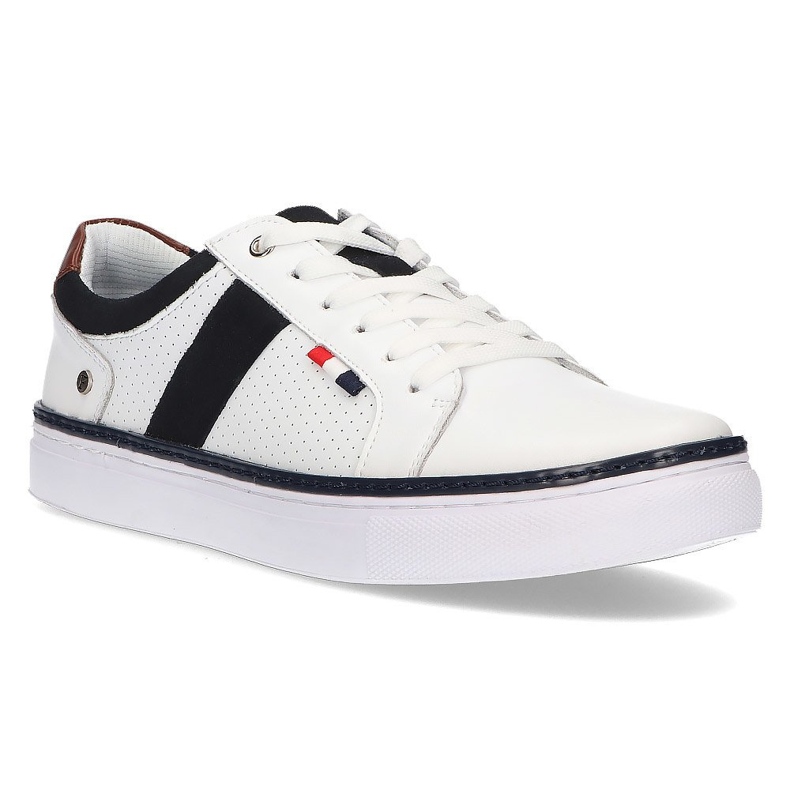 Kožne cipele Filippo MP2330 / 21 Wh bijele bijela