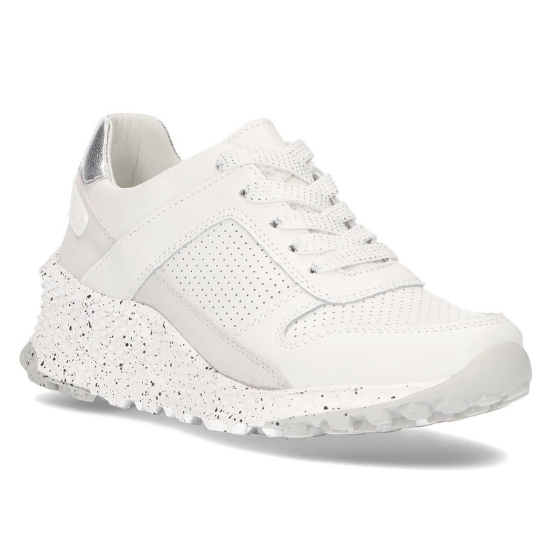 Kožne tenisice Filippo DP2008 / 21 Wh bijele bijela