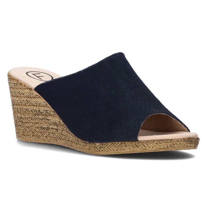 Kožne papuče Filippo DK2143 / 21 Nv tamnoplave mornarsko plava