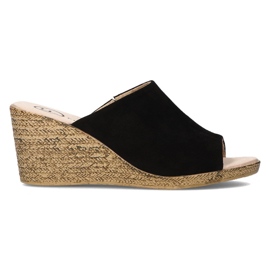 Kožne papuče Filippo DK2143 / 21 Bk crne crna