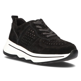 Filippo Kožne tenisice DP3171 / 21 Bk crne crna