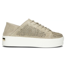 Kožne cipele FILIPPO DP3529 / 22 Go zlatne zlatni