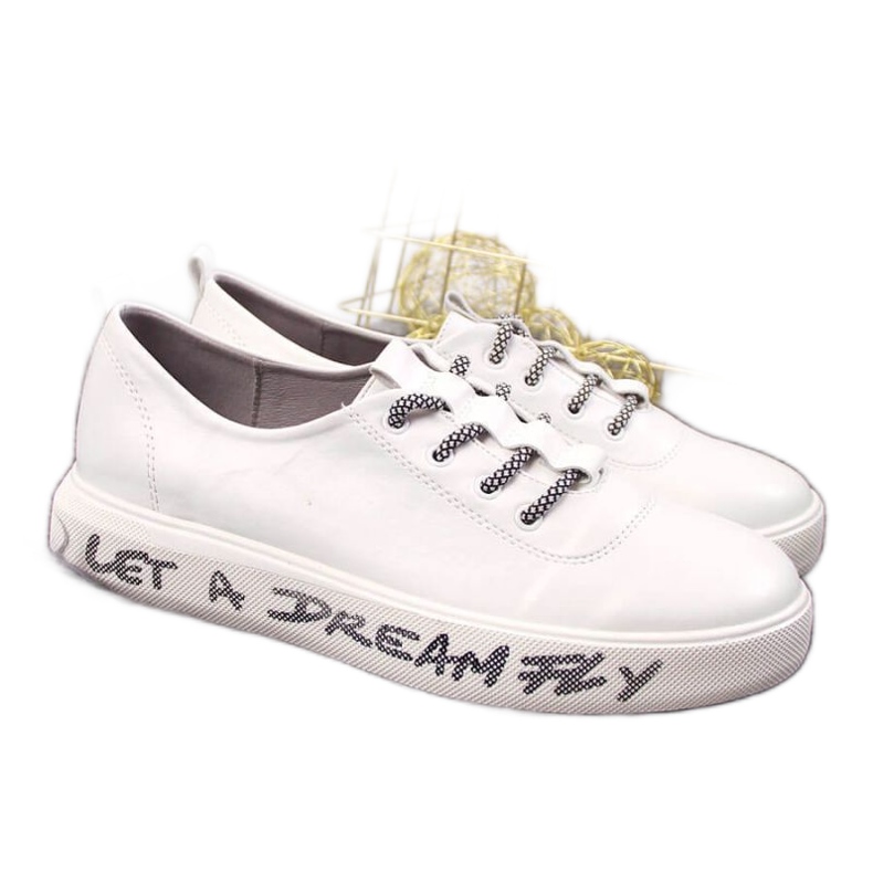 Sportske tenisice na platformi S. Barski W OLI145 bijele boje bijela