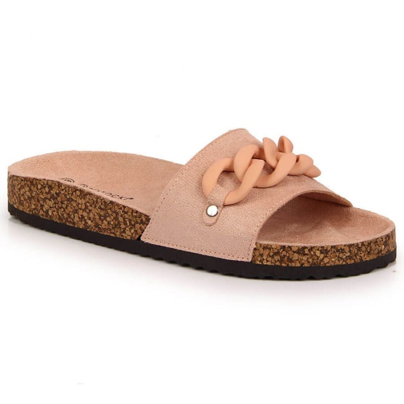 Papuče s lančićem Potocki W WOL65 roze ružičasta