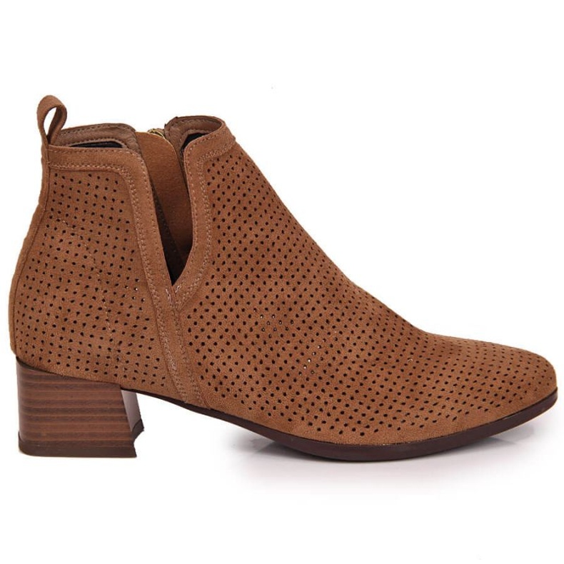 Ažurne čizme Vinceza W JAN89B smeđe smeđa