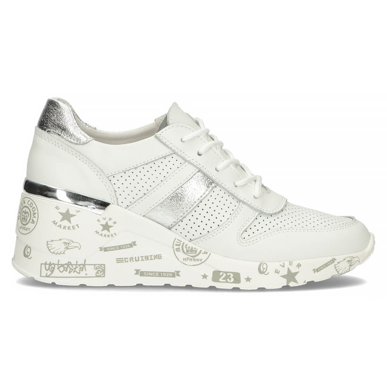 Kožne tenisice Filippo DP3550 / 22 Wh bijele bijela