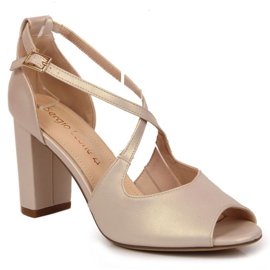 Sandale na biserni stup Sergio Leone W SK210D bež