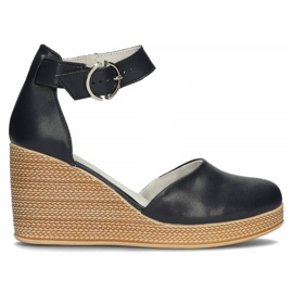 Kožne sandale Filippo DP3519 / 22 Nv tamnoplave tamnoplava