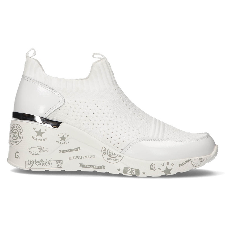 Kožne cipele Filippo DP3551 / 22 Wh bijele bijela