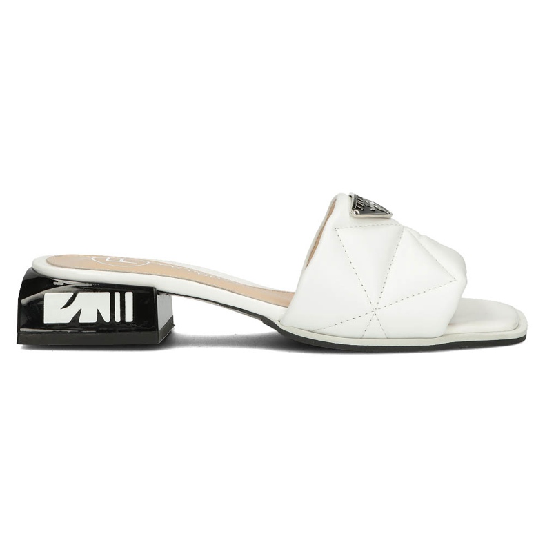 Kožne papuče Filippo DK3905 / 22 Wh bijele bijela