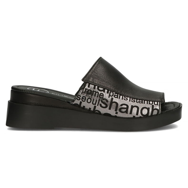 Kožne papuče Filippo DK3921 / 22 Bk crne crno