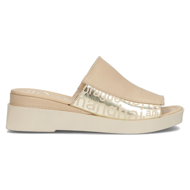 Kožne papuče Filippo DK3921 / 22 Bež