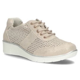 Kožne cipele Filippo DP028 / 22 Go zlatne zlatni