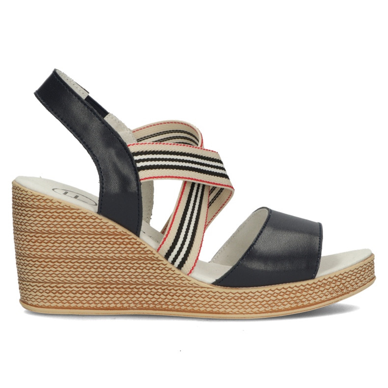 Kožne sandale Filippo DS3520 / 22 Nv tamnoplave mornarsko plava