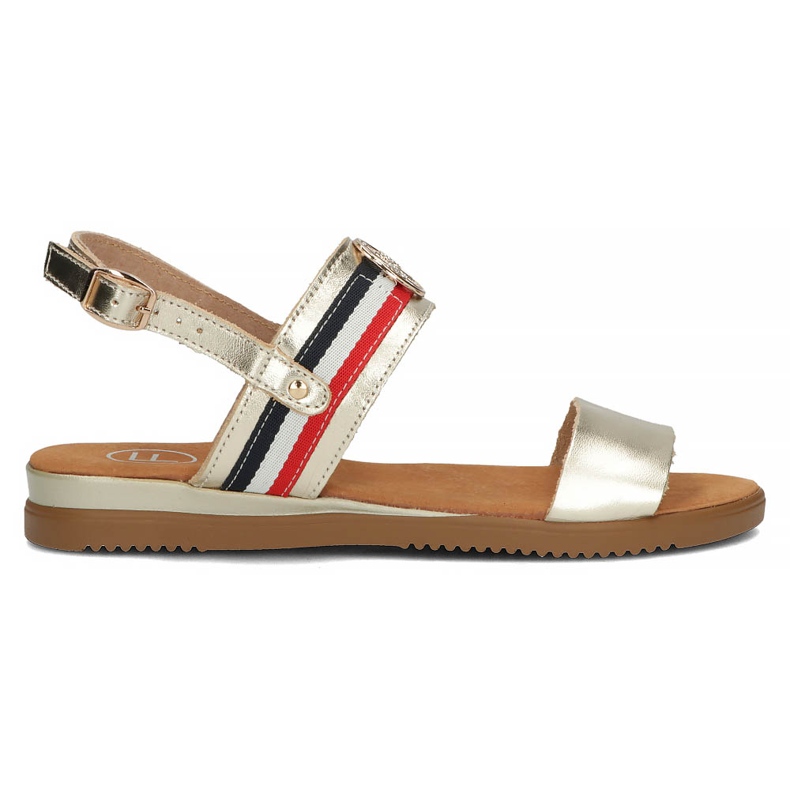 Kožne sandale Filippo DS3603 / 22 Go zlatne zlatna