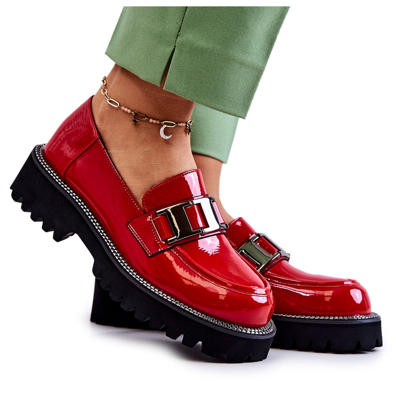 S.Barski Lakirane cipele crvene Corine crvena