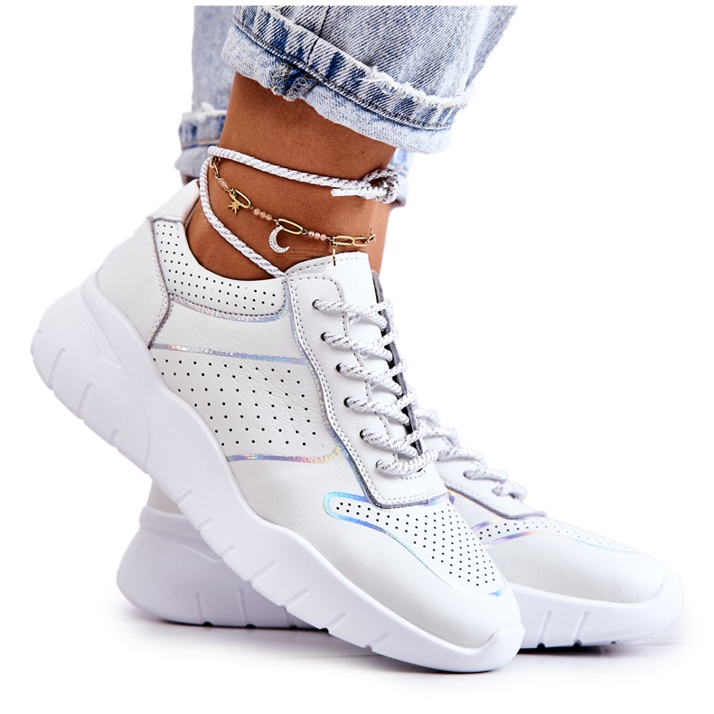 S.Barski Klasične ženske tenisice bijele Carly bijela