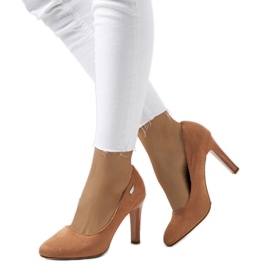 Ružičaste pumpe na Blair štikli višebojan ružičasta