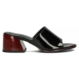 Kožne papuče Filippo DK3722 / 22 Bk crne crna