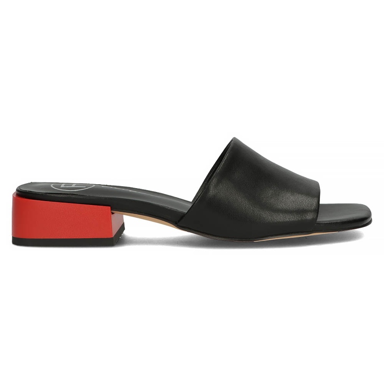 Kožne papuče Filippo DK3721 / 22 Bk crne crno