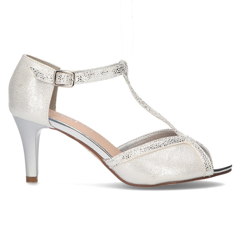 Filippo DS1360 / 22 Si srebrne sandale srebro