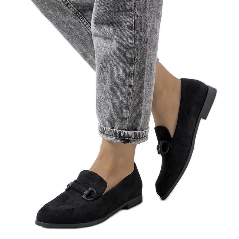 Talisa crne kožne cipele crno