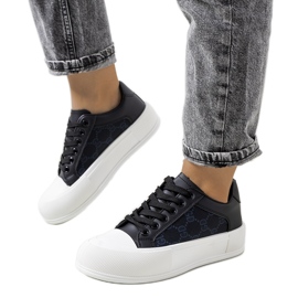 Crne tenisice na Birkett platformi crna