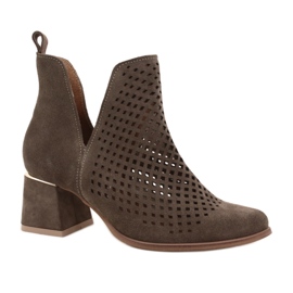 Lewski Shoes Antilop ažurne čizme Lewski cipele 3165 zemljani velur raznobojna