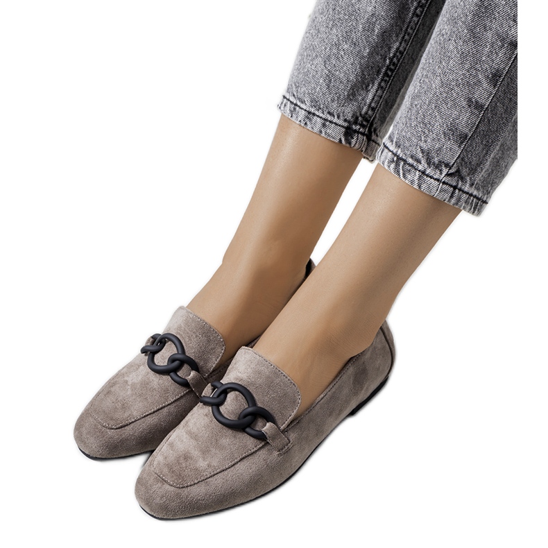 Danteove sive kožne cipele siva