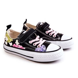 PA1 Dječje tenisice Fabric Print Black Buster crna