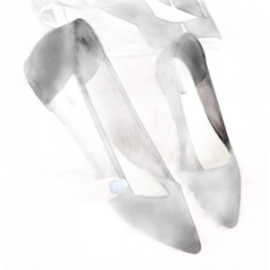 Ženske balerine Spitz Black Lakes crna