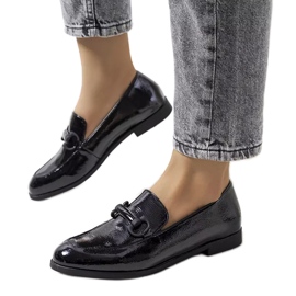 Liese cipele od crne lakirane kože crna