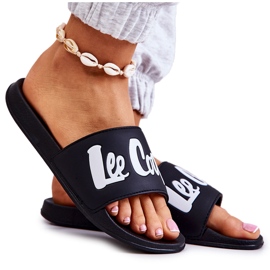 Lee Cooper LCW-22-42-1004 Crne ženske papuče bijela crna